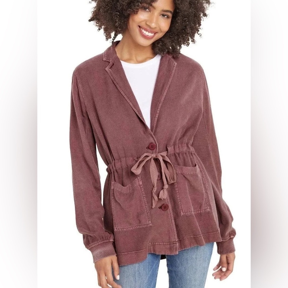 Splendid Soleil women's Jacket rayon linen blend oversized size xs NWT